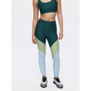 Women’s Outdoor Voices Tricolor Green, Blue, Pink 7/8  Leggings Size S